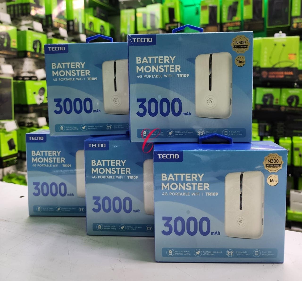 Tecno TR109 16users 300MB/s MiFi